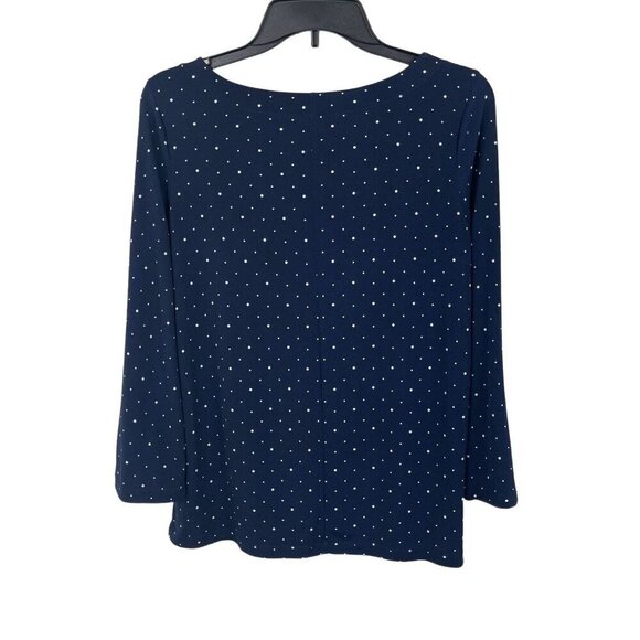 Banana Republic Women 3/4 Sleeve Polka Dot Pullover Tunic Top Size XS - Picture 2 of 5